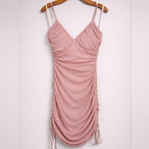 Pink Rhinestone Sparkle Bodycon Dress